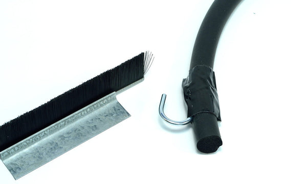 NV WGVB04S6.1 Weatherguard::Weatherguard Kits::"VERSA-BRUSH" WELD OR DRILL ON WEATHERGUARD KITS::SHORT BRISTLE KITS -uses 1" Brush Side Seals